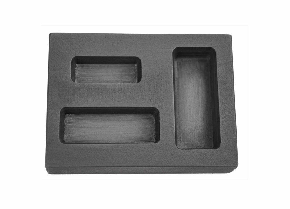 Silver Graphite Ingot Bar Mold Combo Set