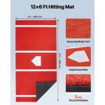 VEVOR 12x6 ft Baseball Batting Mat