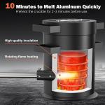 Propane Metal Melting Furnace Kit with Gloves