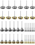 36-Piece Brass & Steel Polishing Wheel Kit
