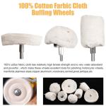 Cotton Aluminum Polishing Wheel Kit for Drill