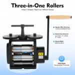 130mm Jewelry Rolling Mill Machine 4:1 Gear Ratio