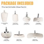 Cotton Aluminum Polishing Wheel Kit for Drill