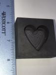 Heart Shaped Graphite Mold for Metal Casting