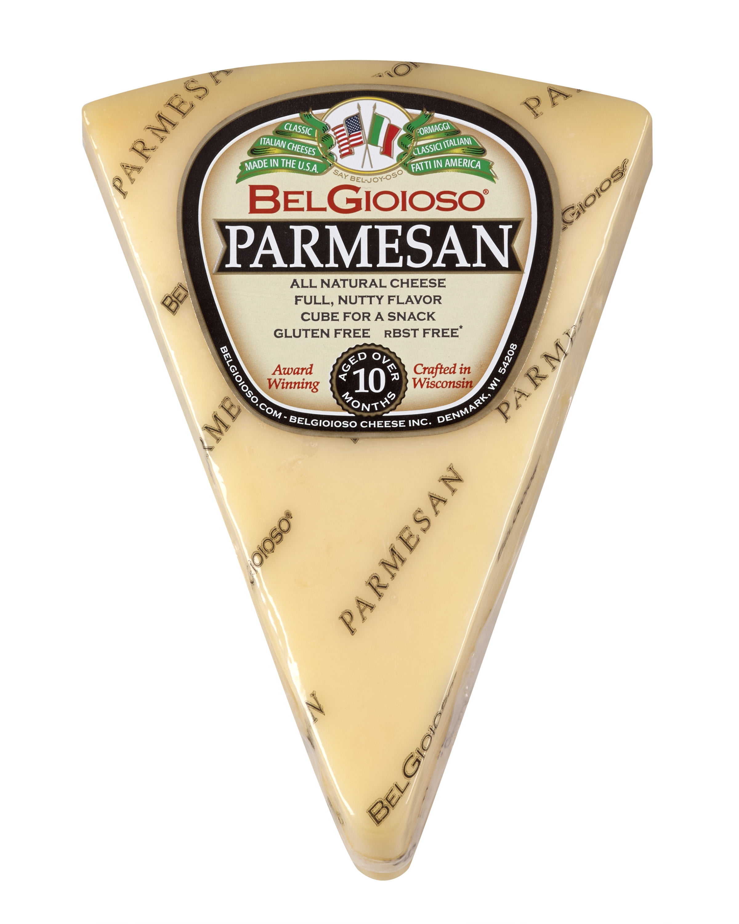 BelGioioso Parmesan Cheese Wedge, Specialty Hard Cheese, 8 oz