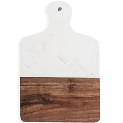 Marble and Wood Serving Board for Fruits & Steak