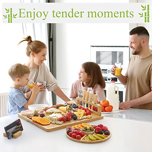 Bamboo Cheese Board and Knife Set