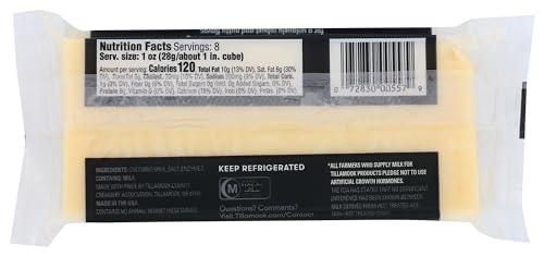 Tillamook Extra Sharp White Cheddar Cheese Loaf, 8oz