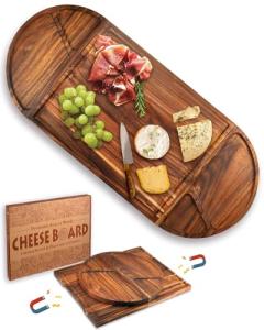 Acacia Charcuterie Board Set with Handles