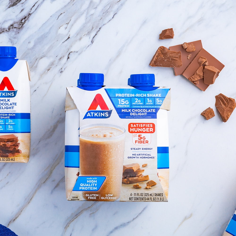 Atkins Protein Shake, Chocolate, Keto (4-pack)