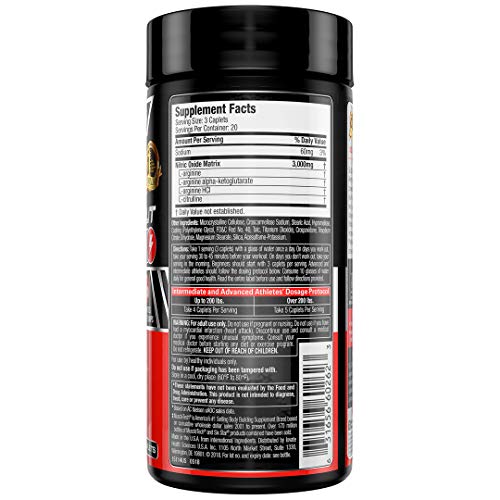 Six Star Nitric Oxide Fury Pre-Workout Pills