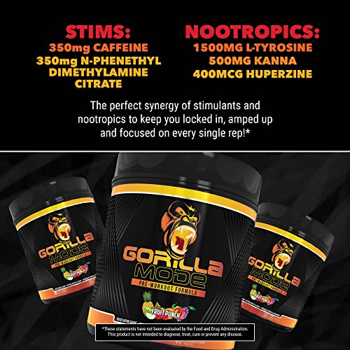 Gorilla Mode Pre Workout - Explosive Energy!