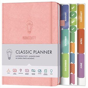 LUX Productivity A5 Planner & Diary in Pink