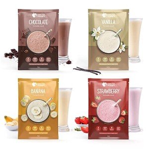42 Meal Replacement Shakes: Chocolate, Vanilla, Strawberry, Banana