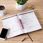 Amazon Basics Daily Planner - Soft Cover, Black