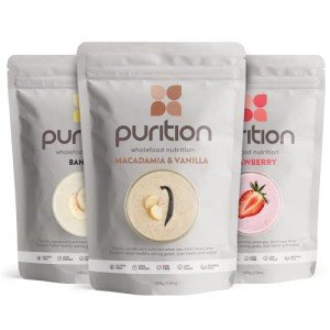 Purition High Protein Powder - Strawberry, Banana, Vanilla