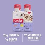 SlimFast Advanced Energy Caramel Latte Shakes - 4 Pack