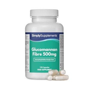 Glucomannan 500mg Capsules - Appetite Suppressant, 120 Count