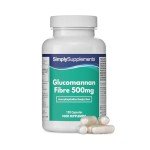 Glucomannan 500mg Capsules - Appetite Suppressant, 120 Count