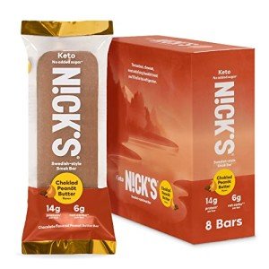 Nick's Keto Protein Bar: Chocolate Peanut Butter, 8 Count