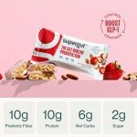 Strawberry Supergut Prebiotic High Fiber Protein Bar