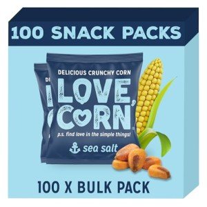 Love Corn Sea Salt Crunchy Snack Pack – 100 Bags