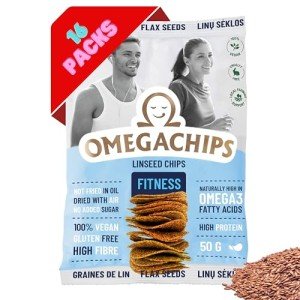 OmegaChips Flaxseed Gourmet Herb Snack