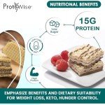 ProtiWise Lemon Protein Wafer Bars - 5 Pack