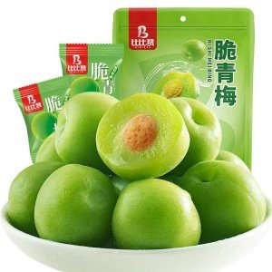Sweet and Sour Crispy Dried Green Plums 200g