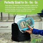 Glass Meal Prep Containers with Lids - 3 Compartment