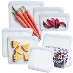Reusable Silicone Food Storage Bags – 7-Pack Bundle