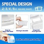 Small Plastic Portion Cups with Lids - 200 Pack