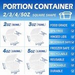 Small Plastic Portion Cups with Lids - 200 Pack