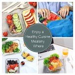 10 Pack Airtight Glass Meal Prep Containers Set