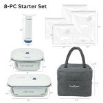 PrepSealer Vacuum Seal Container Set - 8 Pieces