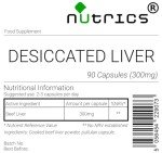 Nutrics® 100% Pure Desiccated Beef Liver Capsules