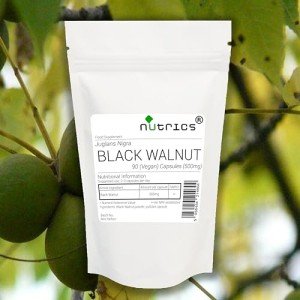 Nutrics® Black Walnut 500mg Vegan Capsules – 1000 Count