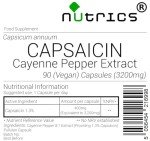 Nutrics® 3200mg Capsaicin Extract - 360 Vegan Capsules