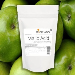 Nutrics® Pure Malic Acid 900mg Vegan Capsules