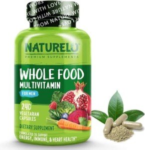 NATURELO Men's Whole Food Multivitamin - 240 Capsules