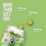 High Strength CBD Vegan Turmeric & Spirulina Gummies