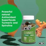 High Strength CBD Vegan Turmeric & Spirulina Gummies