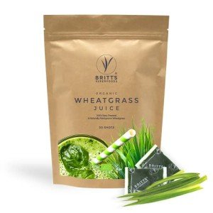 Britt's Organic Frozen Wheatgrass Juice - 30 Shots
