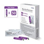 KetoSens Blood Ketone Test Strips – 50 Pack