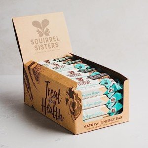 Squirrel Sisters Peanut Caramel Protein Bars - 16 Pack