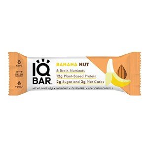 IQBAR Banana Nut Keto Protein Energy Bar