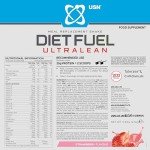 USN Diet Fuel UltraLean Strawberry Meal Shake 2.5kg
