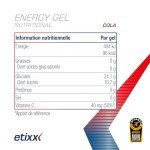Etixx Cola Flavor Energy Gel - 12 Pack