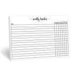 Weekly Weight Loss Tracking Notepad - 50 Sheets