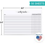 Weekly Weight Loss Tracking Notepad - 50 Sheets